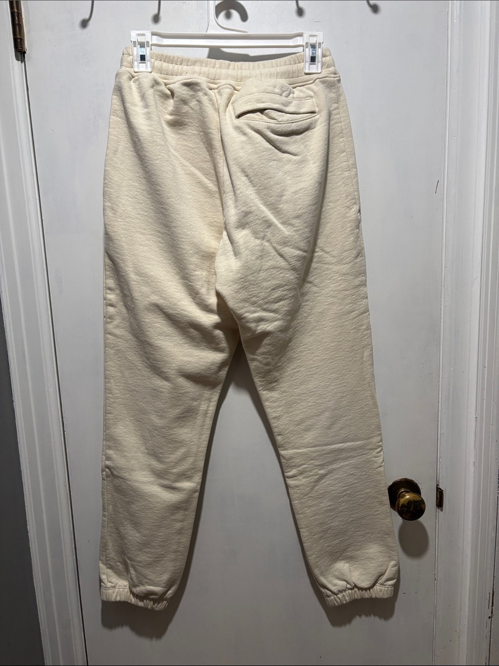 ERIC EMANUEL basic sweatpant joggers size small cream fire graphic - Picture 6 of 6